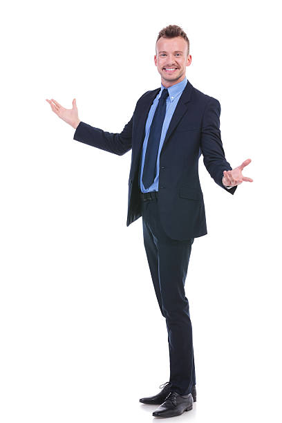 istock business man welcoming you 176707487