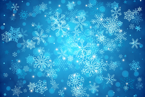 Vector snowflake background. Carefully layered and grouped for easy editing.