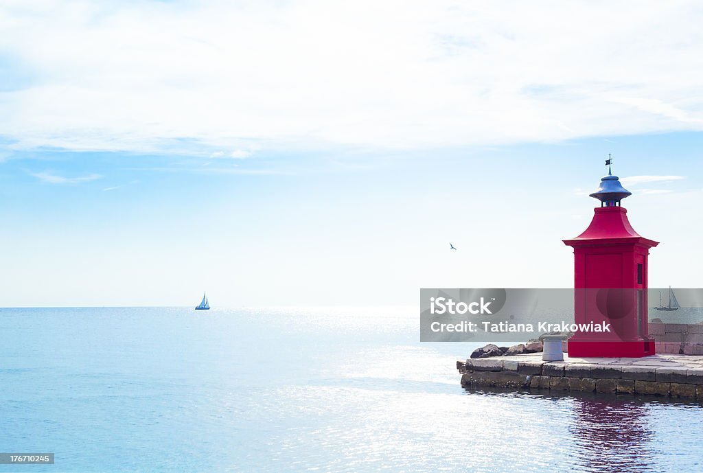 Paisibles de la mer (Piran, la Slovénie) - Photo de Balise libre de droits