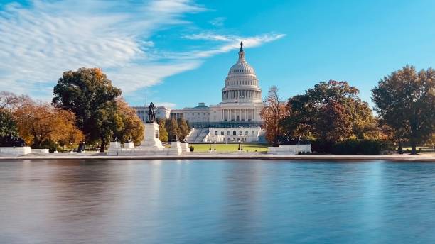 Capitol hill Washington DC on a sunny day in October 2023