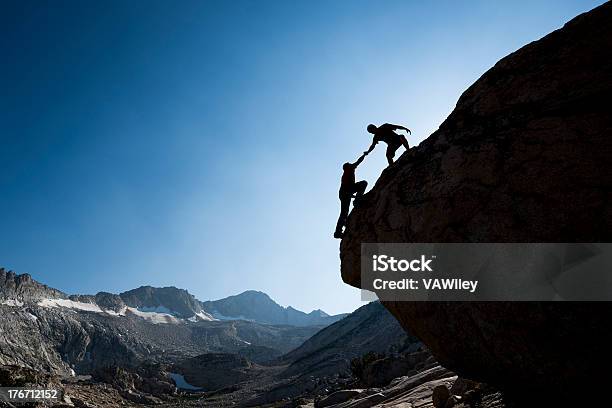 Save Stock Photo - Download Image Now - Cliff, Gripping, Achievement