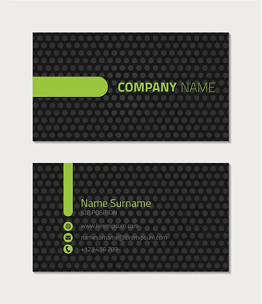 Vector illustration of Business card template