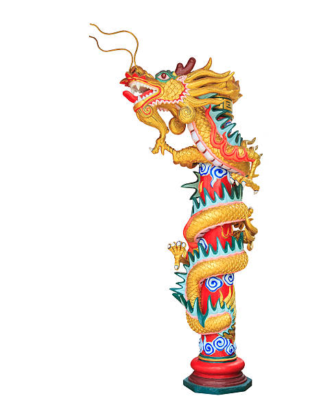 Dragon statue stock photo