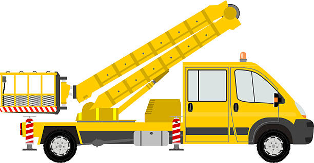 wiadro samochód. - construction platform flash stock illustrations