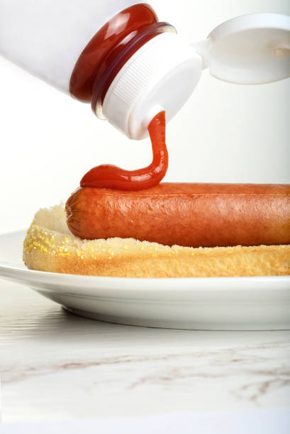 Hot Dog with ketchup and mustard