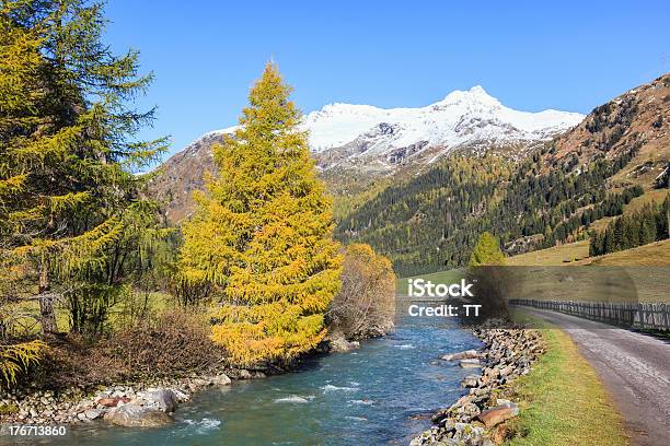 Herbst River Stockfoto und mehr Bilder von Alpen - Alpen, Bach, Baum