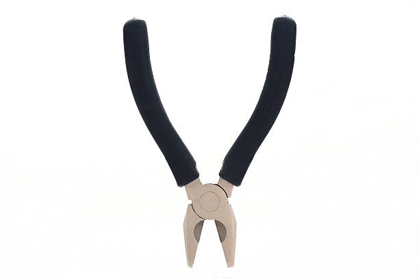 istock Metalwork nippers from steel with black handles 176715144