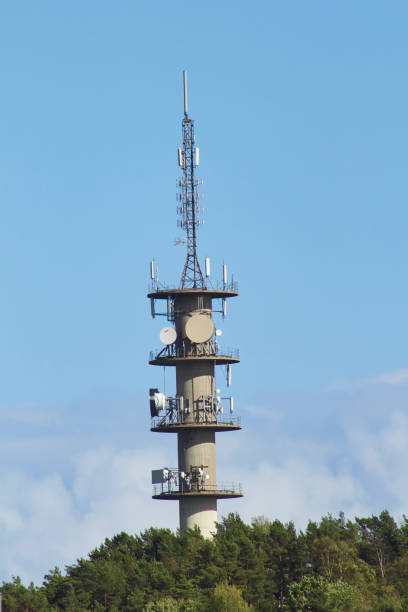 istock Observation Tower with Communication and Broadcasting Technology Amidst Nature 1767152843