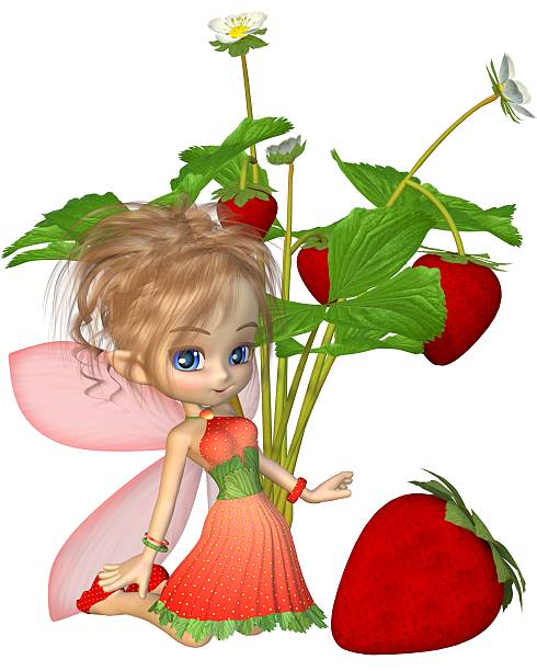 istock Cute Toon Strawberry Fairy 176715706
