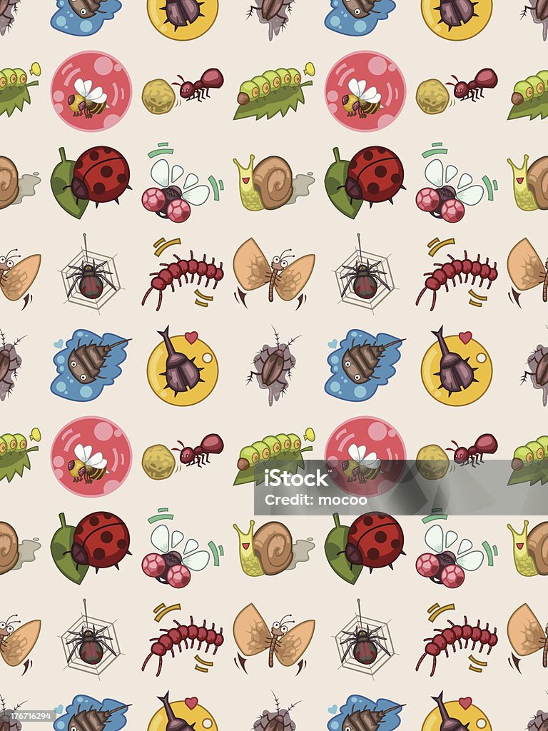Bug Patterning Seamless Bug Pattern Stock Illustration - Download Image Now - Animal ...