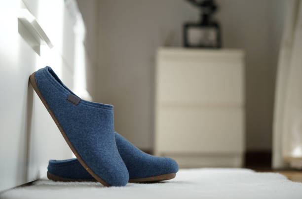 istock blue slippers a comfortable footwear 1767163687