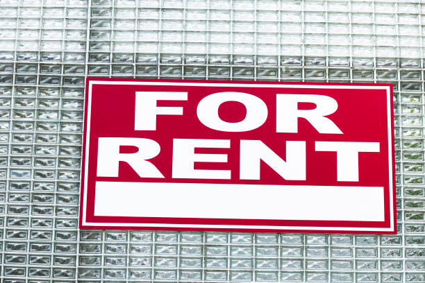 istock For Rent sign at glass wall 1767190249
