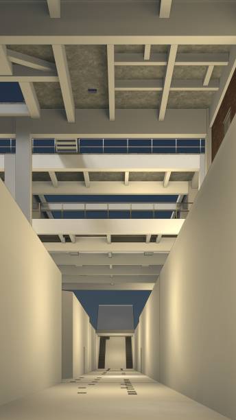 istock 3D illustration of industrial building 1767195271