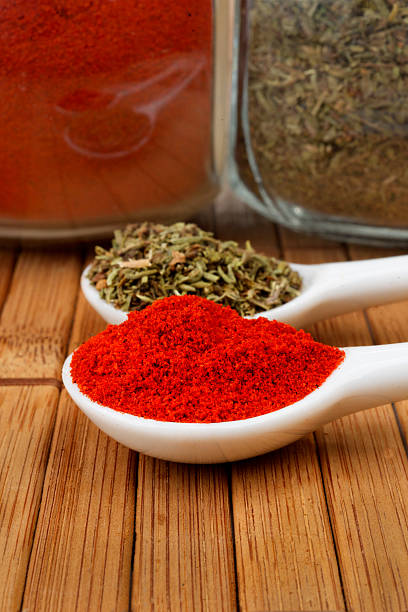 istock spoons with spices on wooden board 176720427