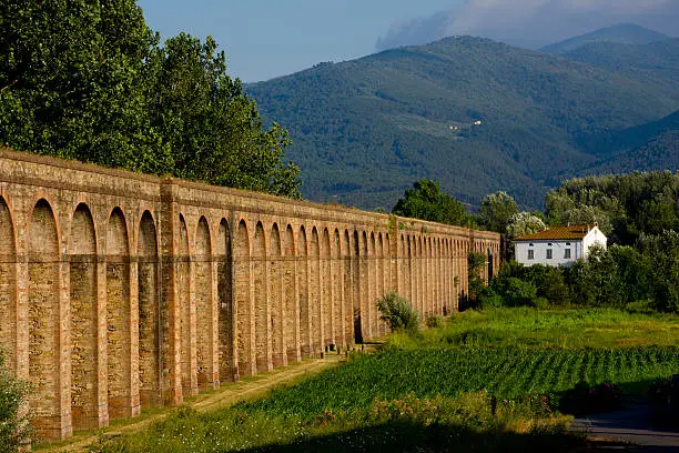 Aqueducts In Lucca serving water to the town.
