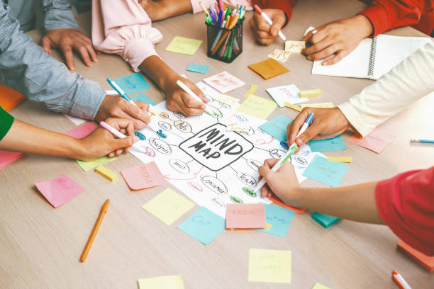 istock Creative business team brainstorming about marketing plan. Closeup. Variegated. 1767250869