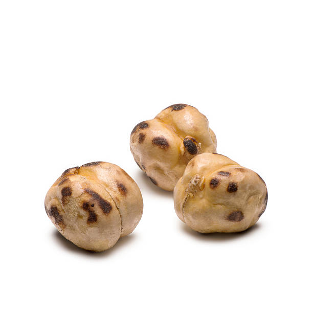 Roasted chick-peas stock photo