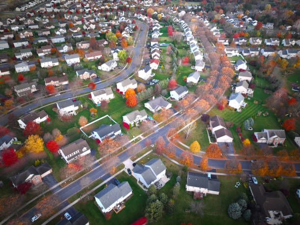 istock Small Village under Autumn Foliage 1767271496
