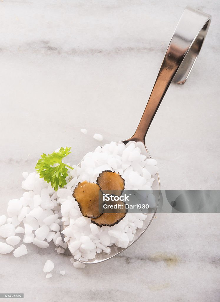 The summer truffle Salt - Seasoning Stock Photo