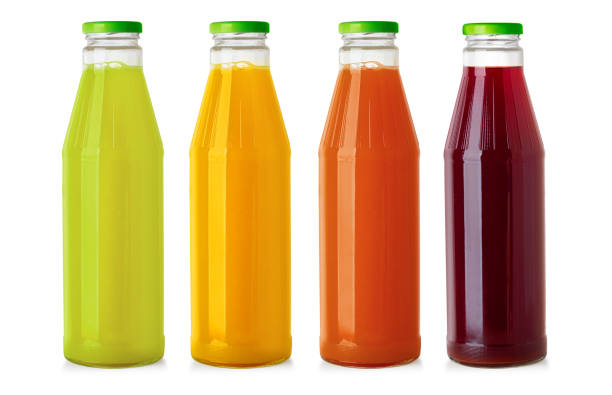 istock Set of  juice glass bottles 1767285233