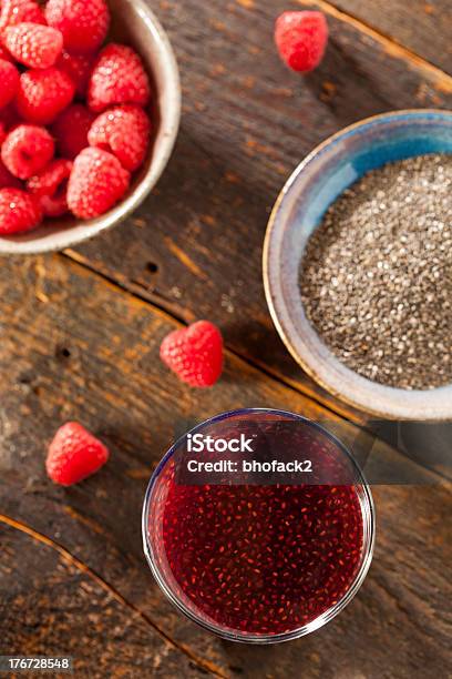 Himbeere Und Chia Seed Getränke Stockfoto und mehr Bilder von Abnehmen - Abnehmen, Antioxidationsmittel, Ballaststoff