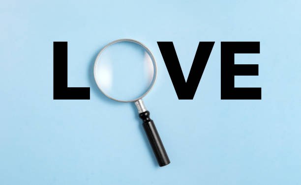 istock Love Word with Magnifying Glass 1767310564