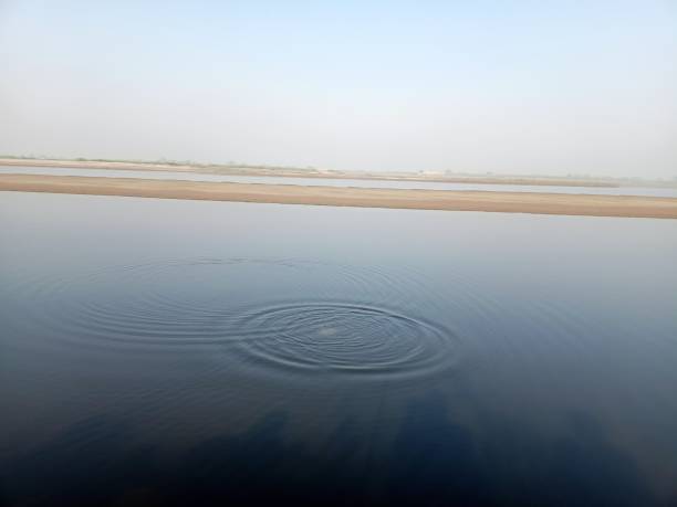 istock Water surface, square waves in the river - stock photo 1767319195