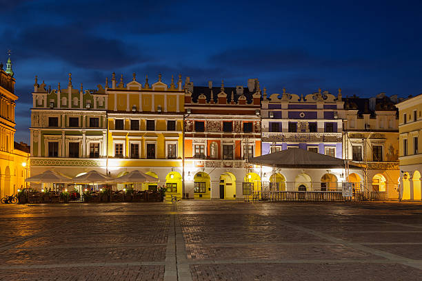 istock Tenement houses at night 176731983