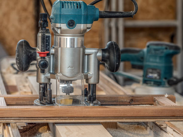 istock Router with planing bit and jig 1767321830