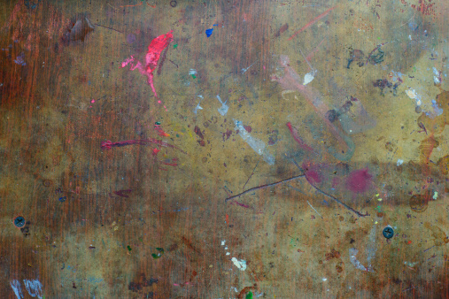 Texture of stained table for drawing