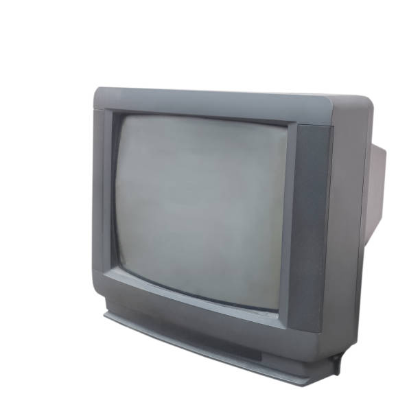 istock Old CRT TV with speakers on the sides 1767348811