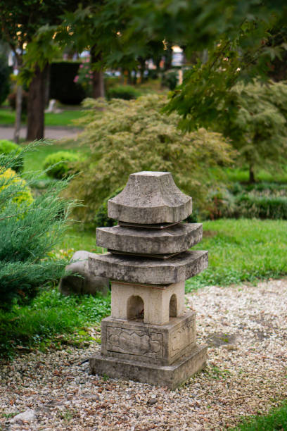 istock architectural form in a landscaped Japanese park 1767349327
