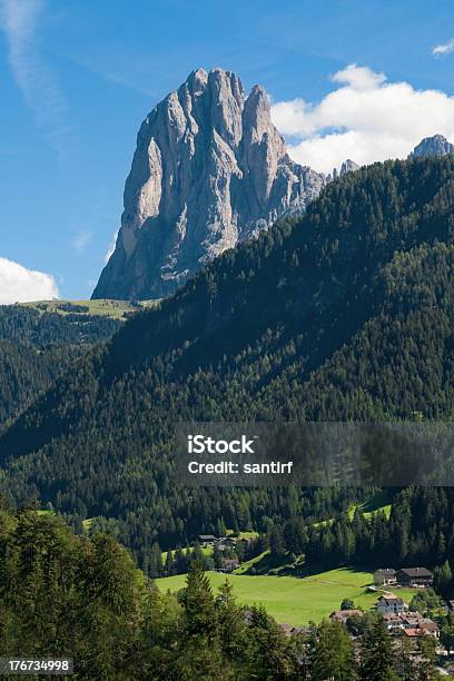Sassolungo From Ortisei Stock Photo - Download Image Now - Alto Adige - Italy, Dolomites, European Alps
