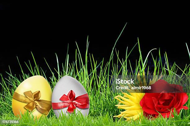 Easter Background Stock Photo - Download Image Now - Animal Egg, Blue, Candy