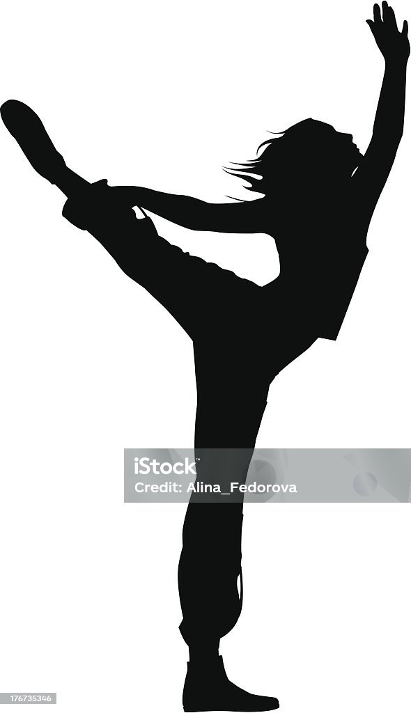 Pilates_04 - Royalty-free Silhueta arte vetorial