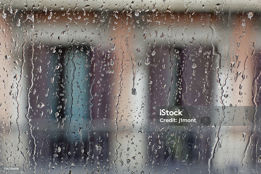 Le gocce d'acqua su finestre - Foto stock royalty-free di Acqua