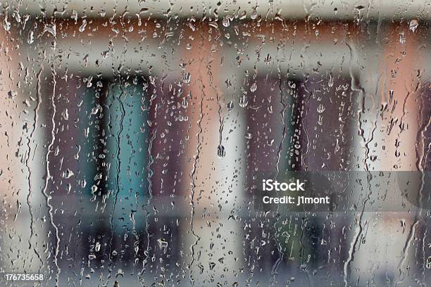창유리 Raindrops On 0명에 대한 스톡 사진 및 기타 이미지 - 0명, 건축물, 날씨