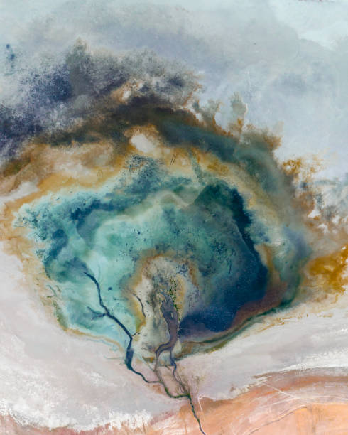 istock Natural shapes and textures on lake 1767370659