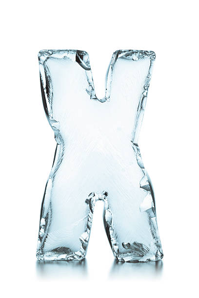 istock Letter X frozen ice block alphabet 176737714