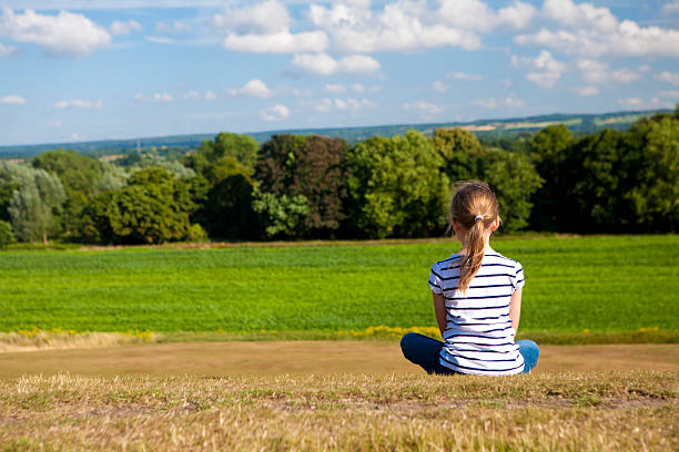 Little girl contemplates her future
