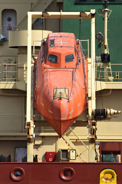 freefall lifeboat of an oceangoing tanker