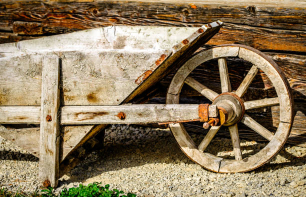 istock old wooden cart at a farm 1767459018