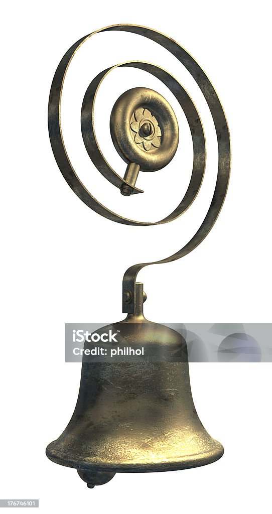 service/Türklingel in Messing und bronze - Lizenzfrei Glocke Stock-Foto