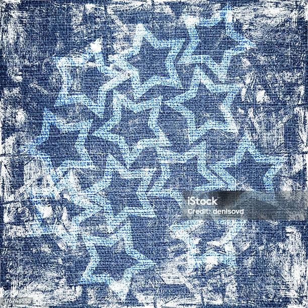 Blue Grunge Stars Texture Stock Illustration - Download Image Now - Abstract, Art Product, Backgrounds