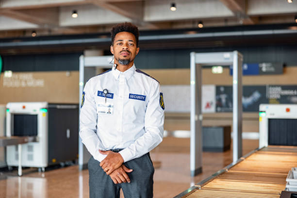 istock Black Male Airport Security Worker 1767494798
