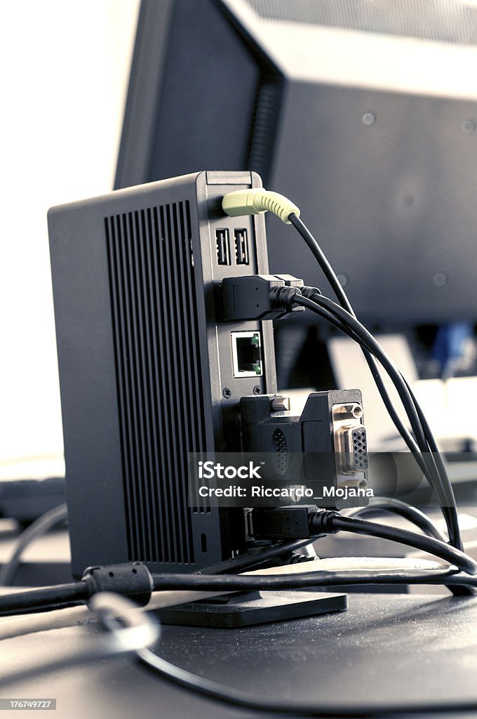 Conexión de Pc - Foto de stock de Cable USB libre de derechos