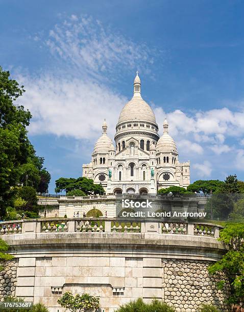 Basilica Of The Sacred Heart In Paris France Stock Photo - Download Image Now - Basilique Du Sacre Coeur - Montmartre, Paris - France, Montmartre