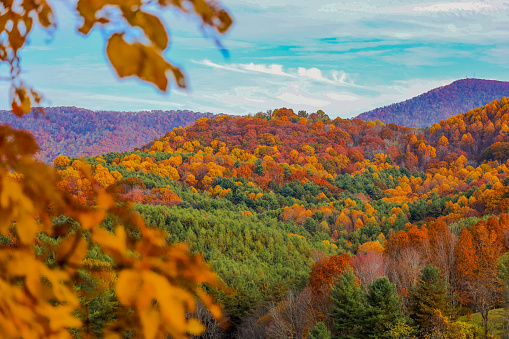 Fall colors in the Appalachian Mountains