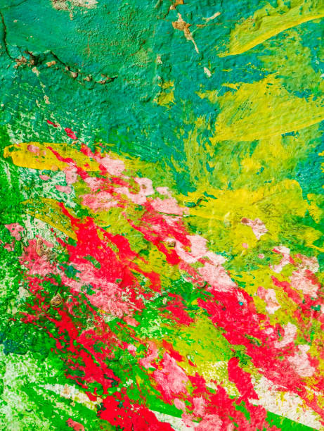 istock Abstract paint grunge background. Colorful painted cement wall. Abstract artwork. Modern colorful painting. 1767555245