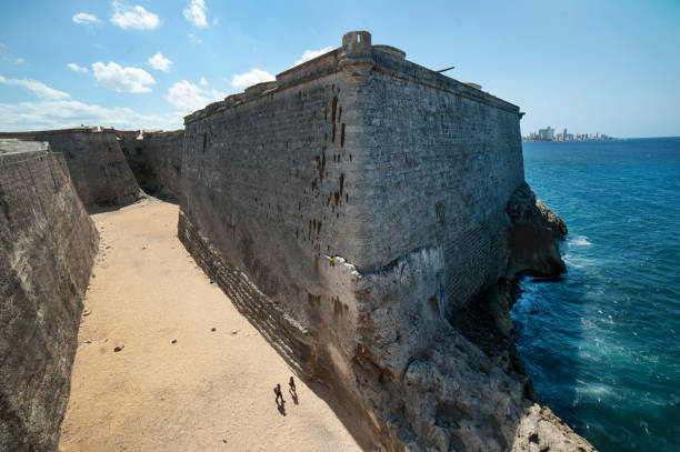 Spanish fortifications at El Morro Castle in Havana, Cuba